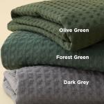 Bedsure Luxury Waffle Duvet Cover King Size - Textured Duvet Cover Set, Soft, Breathable Bedding Set (104"x90") with 2 Pillow Shams for All Season, Dark Grey, Comforter Not Included