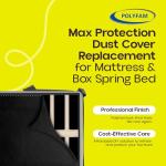 Bed Dust Cover – Bottom Cloth/Replacement Fabric for Underside of Mattress Box Spring or Foundation – Cambric Dust Cover Fabrics – Bed Dust Covers - Upholstery Fabric for Bed, Full/Queen 60" x 80"