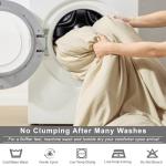 Homelike Moment Queen Comforter Set with Sheets, 7 Piece Beige Comforter Set Queen Size, Full Size Bed in a Bag Lightweight and Machine Washable