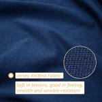 Stretch Jersey Box Spring Cover Wrap Around, Bed Skirt Alternative, Ultra Soft & Wrinkle Resistant, Twin/Twin XL, Navy