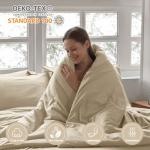 Homelike Moment Queen Comforter Set with Sheets, 7 Piece Beige Comforter Set Queen Size, Full Size Bed in a Bag Lightweight and Machine Washable