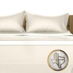 TEXAS LINEN CO. 100% Egyptian Cotton King Size Sheets Set - Luxury 1500 Thread Count Egyptian Cotton Sheets King Size, 17" Deep Pocket, Soft, Cooling Sateen Weave Hotel Quality Bedding Set - Ivory