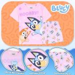 Bluey Short Pajama Set for Girls, Soft Breathable Loungewear - Gifts for Girls (Pink, 5-6 Years)