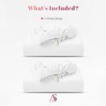 Ashton Sheets Luxury Egyptian Cotton Twin Fitted Sheet Pack of 2-1000-Thread-Count 16" Deep Pocket, Soft, Cooling, Sateen Weave, Extra Long Staple Twin Size - White