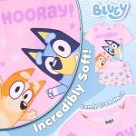 Bluey Short Pajama Set for Girls, Soft Breathable Loungewear - Gifts for Girls (Pink, 5-6 Years)