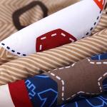 Wowelife Sports Crib Bedding Set for Boys, Premium 3-Piece Baby Bedding Set Brown Football Basketball Rugby Crib Bed Set Baseball Soft with Crib Comforter, Skirt and Sheet, Brown