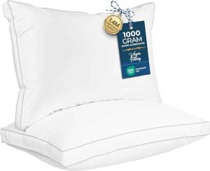 Cooling Queen Bed Pillows for Sleepers - Set of 2