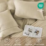 Light Tan Muslin Cotton Duvet Cover Set, Queen
