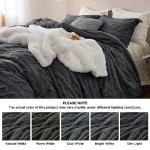 Bedsure Faux Fur Duvet Cover Set - King Size
