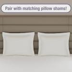 Lux Hotel Tailored Bed Skirt Classic 14" Drop Length Pleated Styling, Full, Ivory