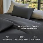 DOZ Duvet Cover Set, 100% Viscose derived from Bamboo, Organically Grown, Buttery Soft, Cooling Duvet Covers, High GSM, 1 Duvet Cover and 2 Pillowcases, 106"x90" (Storm, King/Cal King)