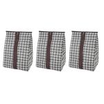 giteo bedding 3 Pack Portable Shoe Bags for Travel, Waterproof and Dustproof Shoe Protector Bag for Gym, Travel Essentials Shoe Organizers Storage with Handles for Men and Women (Flat Style)