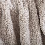 Ultra Soft Cozy Sherpa Throw Blanket with Tassel, Light Weight Warm Decorative 2 Tones Ombre Light Brown Pattern Reversible Boho Style Blanket for Sofa, Couch, Bedroom,Travel, 50”x60”