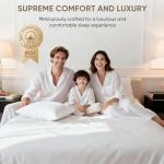 TWK 1200 Thread Count 100% Egyptian Cotton Sheets Bed Set,Thickness,Long-Lasting Durability,Resists Pilling,Deep Pocket Up to 18",with a Laundry Bag (White, King)