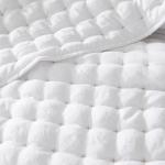 WDCOZY White Queen Size Quilt Bedding Sets with Pillow Shams, Lightweight Soft Bedspread Coverlet, Quilted Blanket Thin Comforter Bed Cover, All Season Summer Spring, 3 Pieces, 90x90 inches