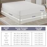 Lux Hotel Tailored Bed Skirt Classic 14" Drop Length Pleated Styling, Full, Ivory