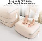 DIMJ Comforter Storage Bag - 110L Large Capacity Ultra Space Saving Self Compression Organize for Duvet, Pillow, Bedding, Blanket Storage Organizer Nylon Compression Bags, Sheet Storage