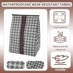 giteo bedding 3 Pack Portable Shoe Bags for Travel, Waterproof and Dustproof Shoe Protector Bag for Gym, Travel Essentials Shoe Organizers Storage with Handles for Men and Women (Flat Style)