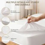 TWK 1200 Thread Count 100% Egyptian Cotton Sheets Bed Set,Thickness,Long-Lasting Durability,Resists Pilling,Deep Pocket Up to 18",with a Laundry Bag (White, King)