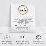 California Design Den Certified 100% Egyptian Cotton Sheets King Size Deep Pocket Set - King Percale Sheet Set with Deep Pockets, Lightweight, Crisp, Durable Luxury Bedding - White