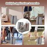 giteo bedding 3 Pack Portable Shoe Bags for Travel, Waterproof and Dustproof Shoe Protector Bag for Gym, Travel Essentials Shoe Organizers Storage with Handles for Men and Women (Flat Style)