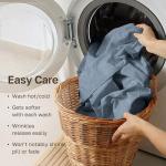 California Design Den 100% Egyptian Cotton Sheets Set - Sateen Queen Sheets Set, Certified Authentic Luxury, Deep Pockets, Soft and Durable Luxury Bedding - Blue Hydrangea