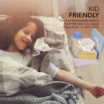 Modern Innovations Bedside Shelf for Bed, College Dorm Room, Bunk Bed Shelf/Caddy for Top Bunk, Clip On Nightstand Tray with Cord and Cup Holder for Table Storage (White)