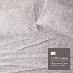 Madison Park Essentials Satin Sheet Set Luxury and Silky with Natural Sheen, Elastic 14" Pocket fits up to 16" Mattress, All Around Elastic - Year-Round Bedding, Queen Taupe Leopard 4 Piece