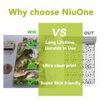 NiuOne Dinosaurs Bed Sheets Twin for Boys,3D Realistic Dinosaur Green Fitted Sheets Set Ancient Jungle Dinosaur Bed Sheet Kids Soft Microfiber Bedding Sheets Set,Twin Size(2pc)