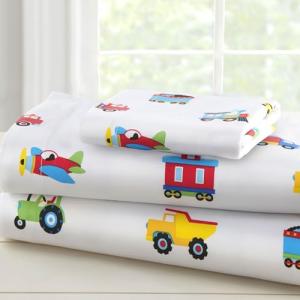 Wildkin Kids Cotton Toddler Sheet Set - Vehicles