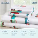 Wildkin Kids Cotton Toddler Sheet Set - Vehicles