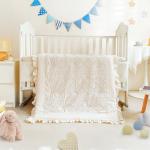 Beige Boho 3-Piece Crib Bedding Set