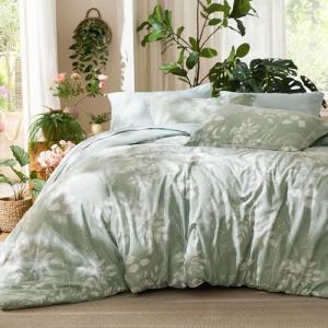 Bedsure Queen Floral Comforter Set - 7 Pieces