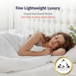 California Design Den Certified 100% Egyptian Cotton Sheets Queen Size Bed Set - Lightweight & Crisp Percale Queen Sheet Set Deep Pocket, Cool & Durable Luxury Bedding - White