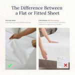 California Design Den Luxury King Size Flat Sheet Only - 100% Cotton, 600 Thread Count, Soft and Breathable Top Sheet, Sateen Weave, Hotel Quality, Featuring Foot Side Indicator - Mist Grey