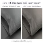 California Design Den Luxury King Size Flat Sheet Only - 100% Cotton, 600 Thread Count, Soft and Breathable Top Sheet, Sateen Weave, Hotel Quality, Featuring Foot Side Indicator - Mist Grey