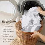 California Design Den Certified 100% Egyptian Cotton Sheets Queen Size, Luxury Queen Sheet Set with Deep Pocket, Soft Sateen Weave, Wrinkle-Resistant, Cool & Durable Bed Sheets, White Sheets