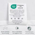 California Design Den Luxury King Size Flat Sheet Only - 100% Cotton, 600 Thread Count, Soft and Breathable Top Sheet, Sateen Weave, Hotel Quality, Featuring Foot Side Indicator - Mist Grey