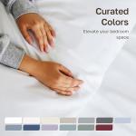 California Design Den Luxury 800 Thread Count 100% Cotton Sheets for Queen Size Bed - Soft Sateen,Deep Pockets with Anti Skid Elastic for a Snug Fit, Cool & Durable Bedding Set - White Sheets