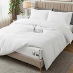 Utopia Bedding 4 Piece Bedding Set - 1 Fitted Sheet (54x75), 1 Duvet Cover Full Size, 2 Pillow Case (20x30) - All Season Luxury Bed in a Bag with Zippered Full Duvet Cover - No Comforter (White)