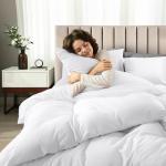 Utopia Bedding 4 Piece Bedding Set - 1 Fitted Sheet (54x75), 1 Duvet Cover Full Size, 2 Pillow Case (20x30) - All Season Luxury Bed in a Bag with Zippered Full Duvet Cover - No Comforter (White)