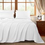 Shilucheng 100% Egyptian Cotton King Size Sheets Set - 1000 Thread Count，Luxury Cotton Bed Sheets，Breathable & Cooling Bedding and Pillow Cases, 16 Inch Deep Pocket - 6 Piece (White, King)