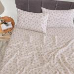 RUVANTI 100% Cotton Sheets – Queen Size Percale Bedding, Cooling & Breathable Floral Design, Durable with a Crisp, Soft & Comfortable Feel, 16" Deep Pocket, 4-Piece Set, Twin Spring