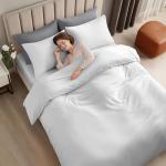 Utopia Bedding 4 Piece Bedding Set - 1 Fitted Sheet (54x75), 1 Duvet Cover Full Size, 2 Pillow Case (20x30) - All Season Luxury Bed in a Bag with Zippered Full Duvet Cover - No Comforter (White)