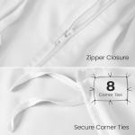 Utopia Bedding 4 Piece Bedding Set - 1 Fitted Sheet (54x75), 1 Duvet Cover Full Size, 2 Pillow Case (20x30) - All Season Luxury Bed in a Bag with Zippered Full Duvet Cover - No Comforter (White)