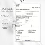 URBANHUT 800 Thread Count 100% Cotton Damask King Size Sheets, 4 Piece Striped King Size Bedsheets, Luxury Hotel Sheets Sateen Weave - Better Than Egyptian, 16" Elasticized Deep Pocket- White