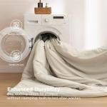 Bedsure Removable Cover with Comforter Duvet Insert Queen - 4 Pieces Beige Prewashed Soft Bedding Set for All Seasons Use, Includes 1 Duvet Cover, 1 Comforter, 2 Pillow Shams