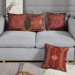 Geometric Kilim Throw Pillow Covers - Set of 4