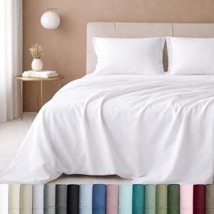 California Design Den Luxury Queen Sheet Set - White
