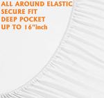 Elegant Comfort Luxury Soft Bed Sheets 1500 Premium Hotel Quality Microfiber Softness Wrinkle and Fade Resistant (6-Piece) Bedding Set, King, White